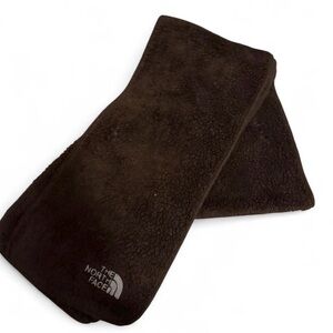 The North Face brown fleece scarf